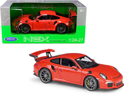 Porsche 911 GT3 RS Orange 1/24-1/27 Diecast Model Car by Welly