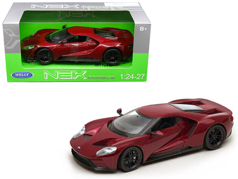 2017 Ford GT Red 1/24 - 1/27 Diecast Model Car by Welly