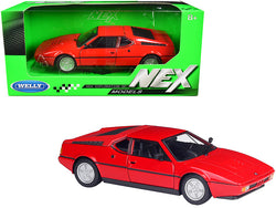 BMW M1 Coupe Red "NEX Models" 1/24 Diecast Model Car by Welly