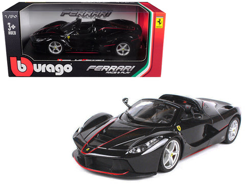 Ferrari LaFerrari F70 Aperta Black 1/24 Diecast Model Car by Bburago