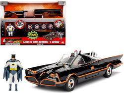 Classic Batmobile Black with Batman Diecast Figure "Batman" (1966-1968) TV Series "Build N' Collect" Model Kit 1/24 Diecast Model Car by Jada
