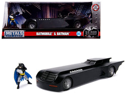 Batmobile with Batman Diecast Figure "Animated DC Comics Series" 1/24 Diecast Model Car by Jada