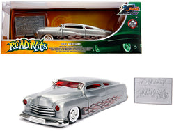 1951 Mercury Raw Metal with Flames "Road Rats" - "Jada 20th Anniversary" 1/24 Diecast Model Car by Jada