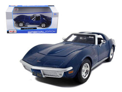 1970 Chevrolet Corvette Blue 1/24 Diecast Model Car by Maisto