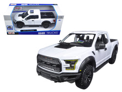2017 Ford Raptor Pickup Truck White 1/24 Diecast Model by Maisto