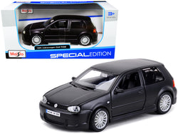 Volkswagen Golf R32 Matte Black "Special Edition" Series 1/24 Diecast Model Car by Maisto