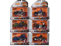 Harley-Davidson Motorcycles (6 Piece Set) Series #43 1/18 Diecast Motorcycle Models by Maisto
