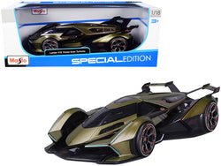 Lamborghini V12 Vision Gran Turismo Matte Green Metallic 1/18 Diecast Model Car by Maisto