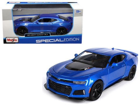 2017 Chevrolet Camaro ZL1 Metallic Blue 1/24 Diecast Model Car by Maisto