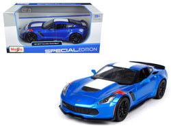 2017 Chevrolet Corvette Grand Sport Blue 1/24 Diecast Model Car by Maisto