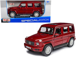 2019 Mercedes Benz G-Class with Sunroof Red Metallic 1/25 Diecast Model by Maisto