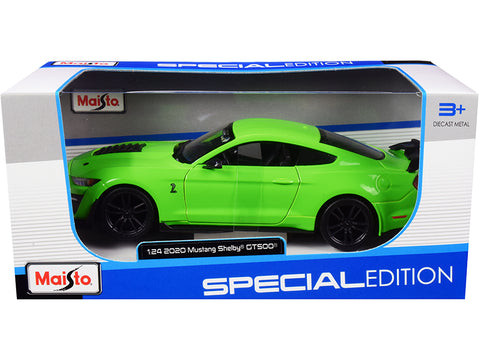 2020 Ford Mustang Shelby GT500 Bright Green 1/24 Diecast Model Car by Maisto