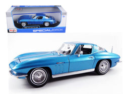 1965 Chevrolet Corvette Metallic Blue 1/18 Diecast Model Car by Maisto