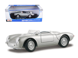 Porsche 550A Spyder Silver 1/18 Diecast Model Car by Maisto