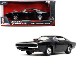 Dom's 1970 Dodge Charger 500 Black "Fast & Furious F9" (2021) Movie 1/24 Diecast Model Car by Jada