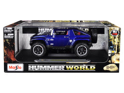 Hummer HX Concept Dark Blue Metallic "Hummer World" 1/18 Diecast Model Car by Maisto