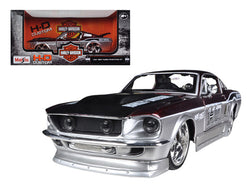1967 Ford Mustang GT Red / Silver "Harley Davidson" 1/24 Diecast Model Car by Maisto