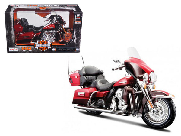 2013 Harley Davidson FLHTK Electra Glide Ultra Limited Red 1/12 Diecast Motorcycle Model by Maisto
