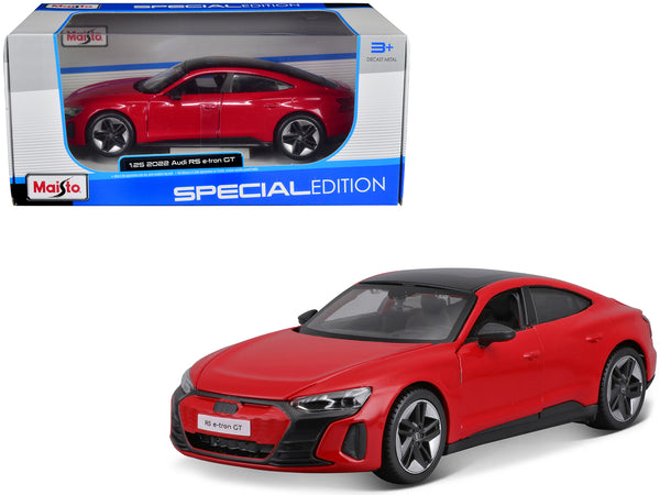 2022 Audi RS e-Tron GT Red with Black Top and Sunroof "Special Edition" Series 1/25 Diecast Model Car by Maisto