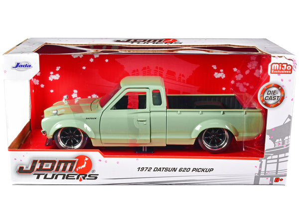 1972 Datsun 620 Pickup Truck Light Green "JDM Tuners" Series 1/24 Diecast Model by Jada