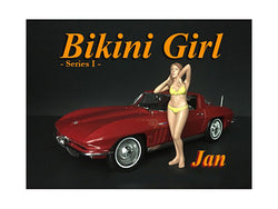 "January Bikini Calendar Girl" Figure for 1/24 Scale Diecast Models by American Diorama