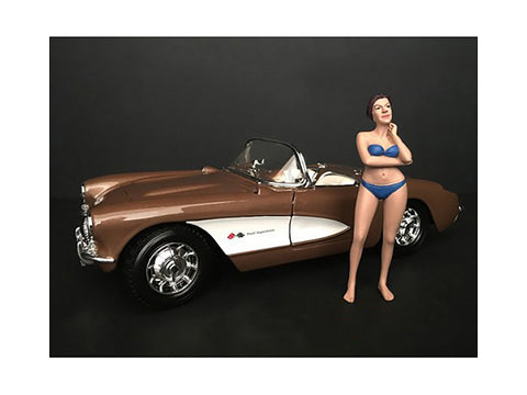 "December Bikini Calendar Girl" Figure for 1/18 Scale Diecast Models by American Diorama