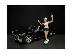 "Skateboarder" Figure #4 with skateboard for 1/24 Scale Models by American Diorama