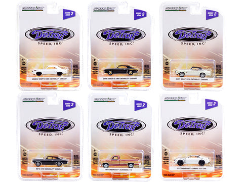 "Detroit Speed Inc." Series #2 (6 Piece Set) 1/64 Diecast Models by Greenlight
