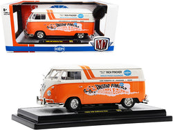 1960 Volkswagen Delivery Van "EMPI" Orange and Cream Limited Edition to 7,000 pieces Worldwide 1/24 Diecast Model by M2 Machines