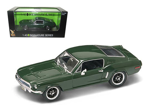 1968 Ford Mustang GT "Signature Series" Green 1/43 Diecast Model Car by Road Signature