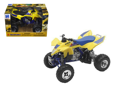 Suzuki Quad Racer R450 Yellow/Blue All Terrain Vehicle 1/12 Diecast Model by New Ray