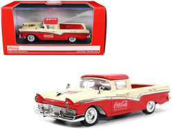 1957 Ford Ranchero "Coca-Cola" Red and Cream 1/43 Diecast Model by Motor City Classics