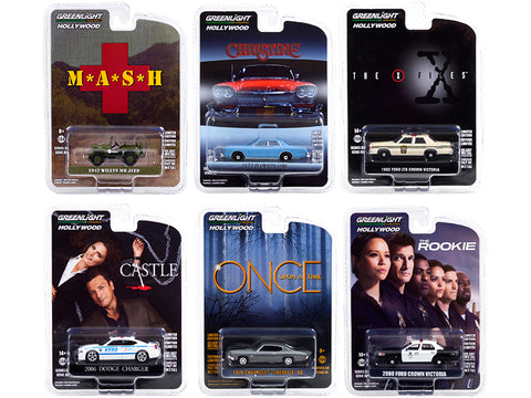 "Hollywood Series" Series #30 (6 Piece Set) 1/64 Diecast Models by Greenlight