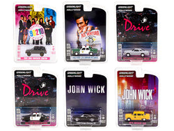 "Hollywood Series" Series #33 (6 Piece Set) 1/64 Diecast Models by Greenlight