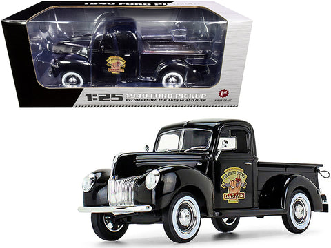 1940 Ford Pickup Truck Black "The Busted Knuckle Garage" 1/25 Diecast Model by First Gear