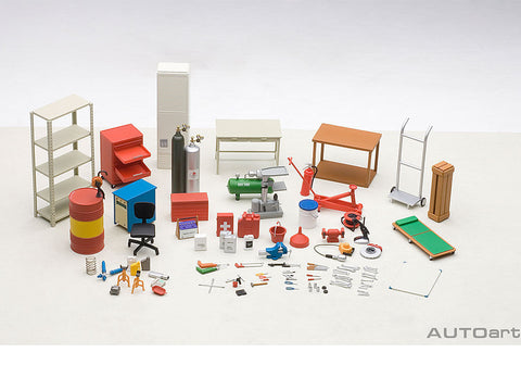 Garage Accessory Kit for 1/18 Scale Models by Autoart