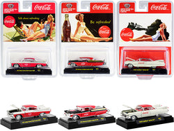 "Coca-Cola Bathing Beauties" Release #1 (3 Piece Set) Limited Edition to 6,980 pieces Worldwide 1/64 Diecast Model Cars by M2 Machines