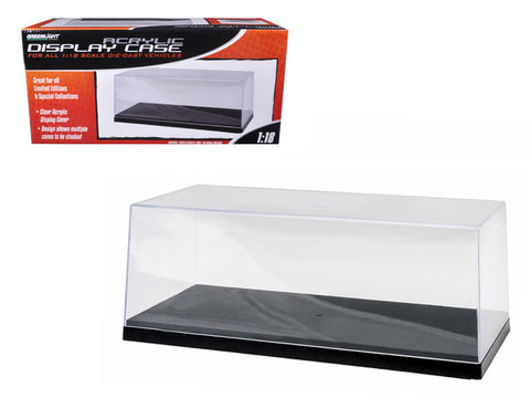 Collectible Display Show Case with Black Plastic Base for 1/18-1/24 Diecast Models by Greenlight