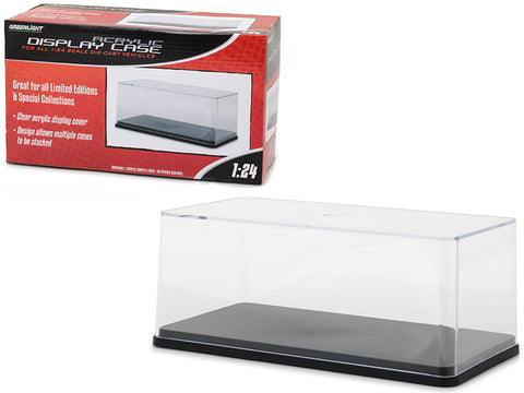 Acrylic Display Show Case with Plastic Base for 1/24 Scale Models by Greenlight