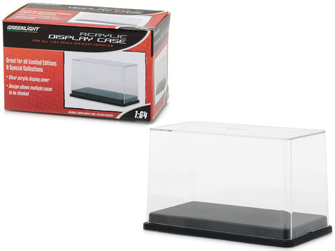 Collectible Acrylic Display Show Case with Plastic Base for 1/64 Scale Model Cars by Greenlight