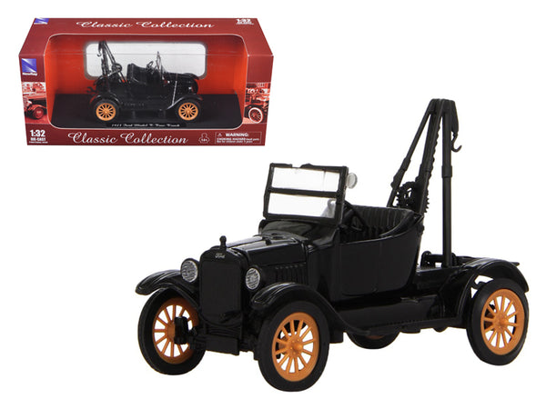 1923 Ford Model T Tow Truck Black 1/32 Diecast Model by New Ray