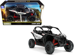CAN-AM Maverick X3 ATV Hyper Silver and Red 1/18 Diecast Model by New Ray