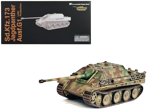 Germany Sd.Kfz.173 Jagdpanther Ausf.G1 Late Production Tank "sPz.Jg.Abt.654 France" (1944) "NEO Dragon Armor" Series 1/72 Plastic Model by Dragon Models