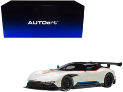 Aston Martin Vulcan Stratus White with Red and Blue Stripes 1/18 Model Car by AUTOart