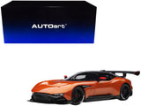Aston Martin Vulcan Madagascar Orange with Carbon Top 1/18 Model Car by AUTOart