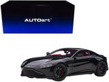 2019 Aston Martin Vantage RHD (Right Hand Drive) Jet Black with Red Interior 1/18 Model Car by AUTOart