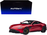 2019 Aston Martin Vantage RHD (Right Hand Drive) Hyper Red Metallic with Carbon Top 1/18 Model Car by AUTOart