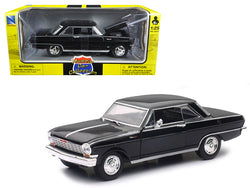 1964 Chevrolet Nova SS Black "Muscle Car Collection" 1/25 Diecast Model Car by New Ray