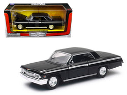 1962 Chevrolet Impala SS Black 1/24 Diecast Model Car by New Ray