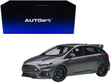 2016 Ford Focus RS Stealth Gray Metallic 1/18 Model Car by AUTOart